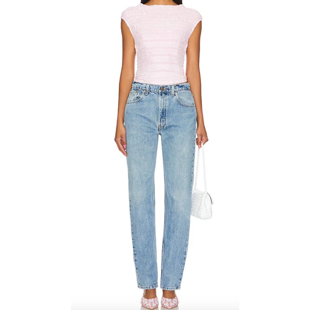 NWT Aligrace Vintage Classic Relaxed Straight Jeans, Size 24 $358